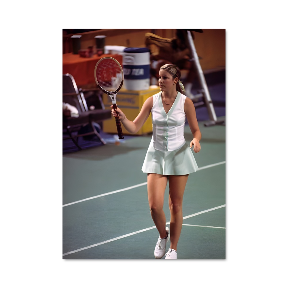 Poster Chris evert racket